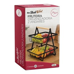 Fruteira organizadora aramada 2 andares      cx:008