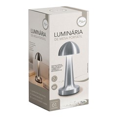Luminaria de mesa 21x9cm touch usb  cx:012
