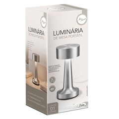 Luminaria de mesa 21x9cm touch usb  cx:012