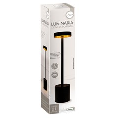 Luminaria de mesa 34x8cm touch usb cx:012