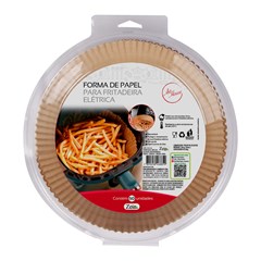 Forma de papel red air fry 50 pcs 20cm       cx:048
