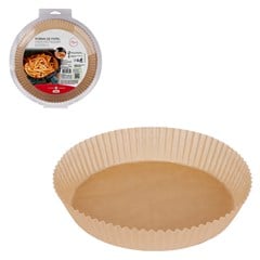 Forma de papel red air fry 50 pcs 20cm       cx:048