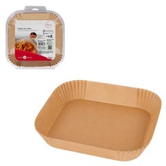 Forma de papel quad air fry 50 pcs 16cm      cx:048