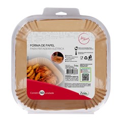 Forma de papel quad air fry 50 pcs 20cm      cx:048