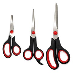 Tesoura black multiuso 9,5, 7,5 e 5,5      cx:00036