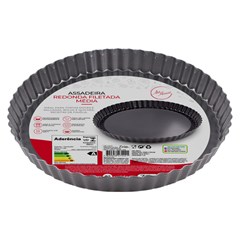 Forma filetada fdo removivel 24cm            cx:036