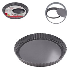 Forma filetada fdo removivel 24cm            cx:036