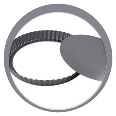 Forma filetada fdo removivel 26cm            cx:036