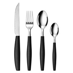 Talher pote c/17pcs preto                    cx:00024