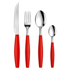 Talher pote c/17pcs vermelho                 cx:00024