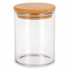 Pote de vidro boro red 200ml tpa bambu       cx:048