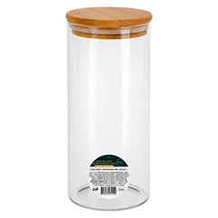 Pote de vidro boro red 1l tpa bambu