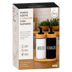 Porta azeite 2pcs c/ suporte                 cx:016