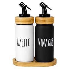 Porta azeite 2pcs c/ suporte                 cx:016