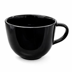 Caneca porc 450ml jumbo preta                cx:012