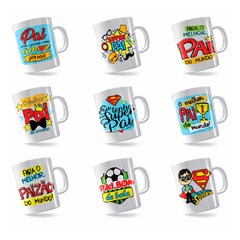 Caneca porc 300ml frases pais                cx:036