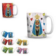 Caneca porcelana 300ml nossa senhora         cx:036
