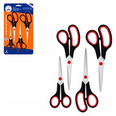 Cj tesoura metal 4pcs 5 / 7 / 7,5 / 8 pol ca cx:072