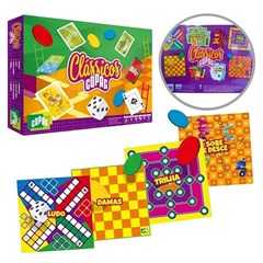 Jogos classicos tradiconal c/8 jogos ref 909 cx:004