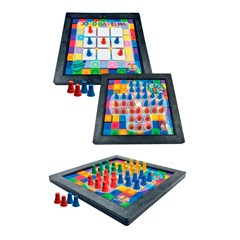 Jogo da velha/resta 1 gd 32x32cm ref 148   cx:050
