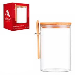 Pote boro herm  red 400 ml c/tpa e colher ba cx:024