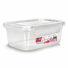 Pote plast 400ml ret c/trava transp          cx:012
