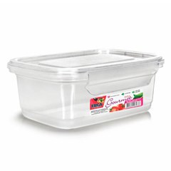 Pote plast 1400ml ret c/trava transp         cx:012