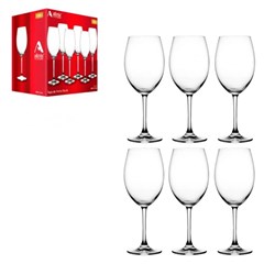 Taca 580ml vinho cristal marie               cx:004