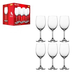 Taca 430ml vinho cristal marie               cx:008