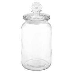 Pote vidro 1,25l coracao c/tpa hermetica flo cx:012