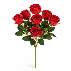 Buque rosa botoes toque real vrm 33cm c/7bot cx:300