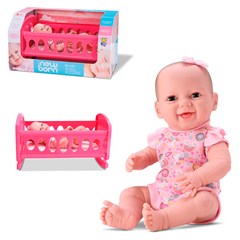 Boneca new born bercinho 24 cm ref 8090      cx:00002