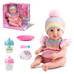 Boneca new born papinha c/olho movel 29cm re cx:00004
