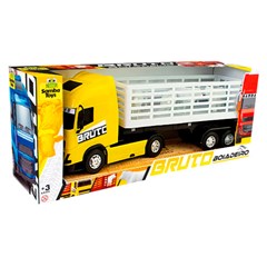 Caminhao boiadeiro 44cm c/4cavalos ref 0707  cx:008