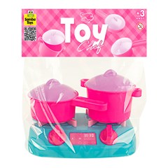 Kit fogao e panelas c/3pcs ref 890           cx:016