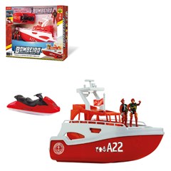 Barco bombeiro 37x44cm c/06pcs ref 0472      cx:006