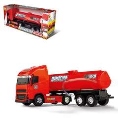 Caminhao bombeiro 44cm solta agua ref710     cx:008