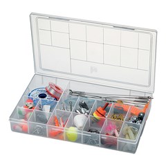 Organizador plast 30x19,5x4,8cm 16 div transp   cx:0012