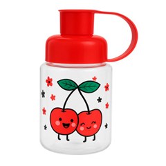 Garrafa squeeze 330ml infantil cereja        cx:020