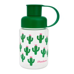 Garrafa squeeze 330ml infantil cactos        cx:020