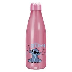 Garrafa 600ml stitch paris rosa              cx:012