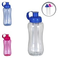 Garrafa squeeze 550ml c/tubo de gelo color   cx:012