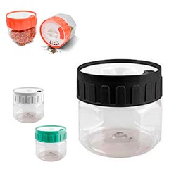 Porta condimento 150ml facetado c/tpa color  cx:040