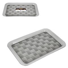 Bandeja ret 35x25cm ibiza fume               cx:006