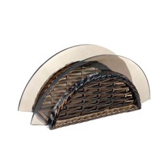 Porta guardanapo 16x7x5,5cm tranca fume      cx:012